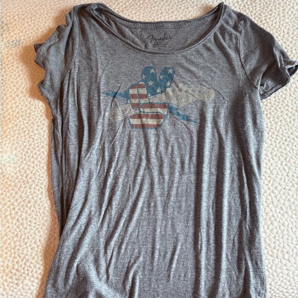 Fender Gray Relaxed Short Sleeve Tee